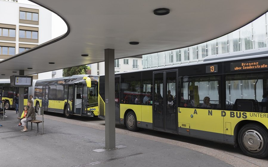 Foto vom Busbahnhof in Dornbirn