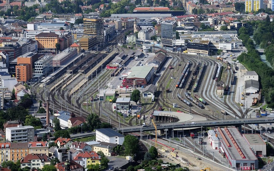 Foto vcm Bahnhofsgelände in Innsbruck